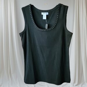 NWT WMNS Chicos Black Tank Top Size 1 (M/8)